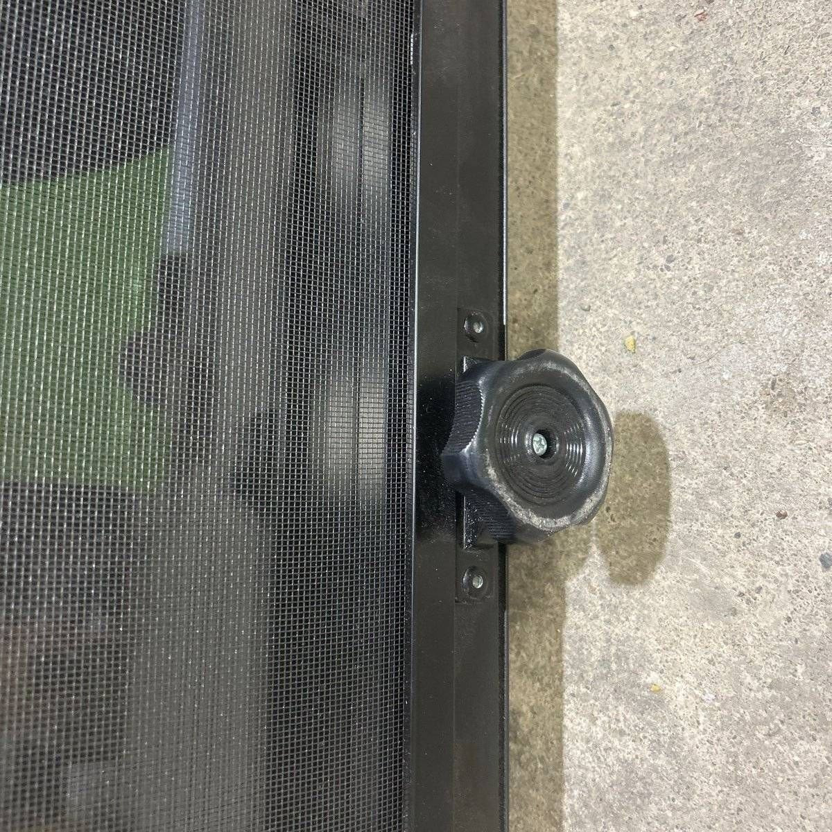Used Black Radius Frameless Emergency Opening Window : 29 1/2