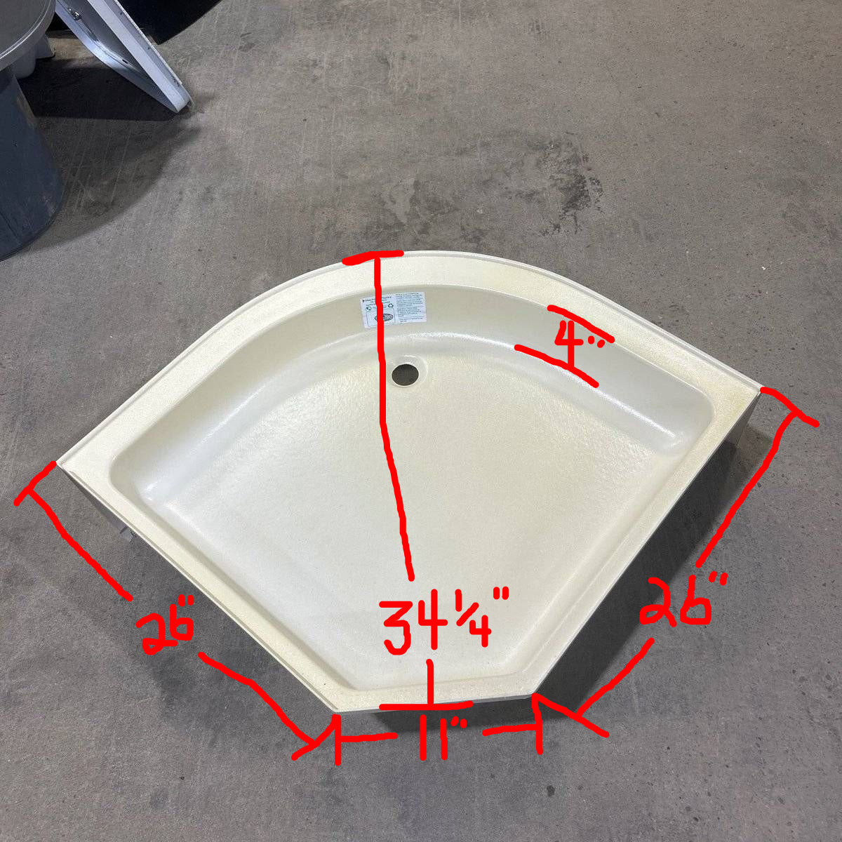 Used Shower Base (pan) - Photo 4