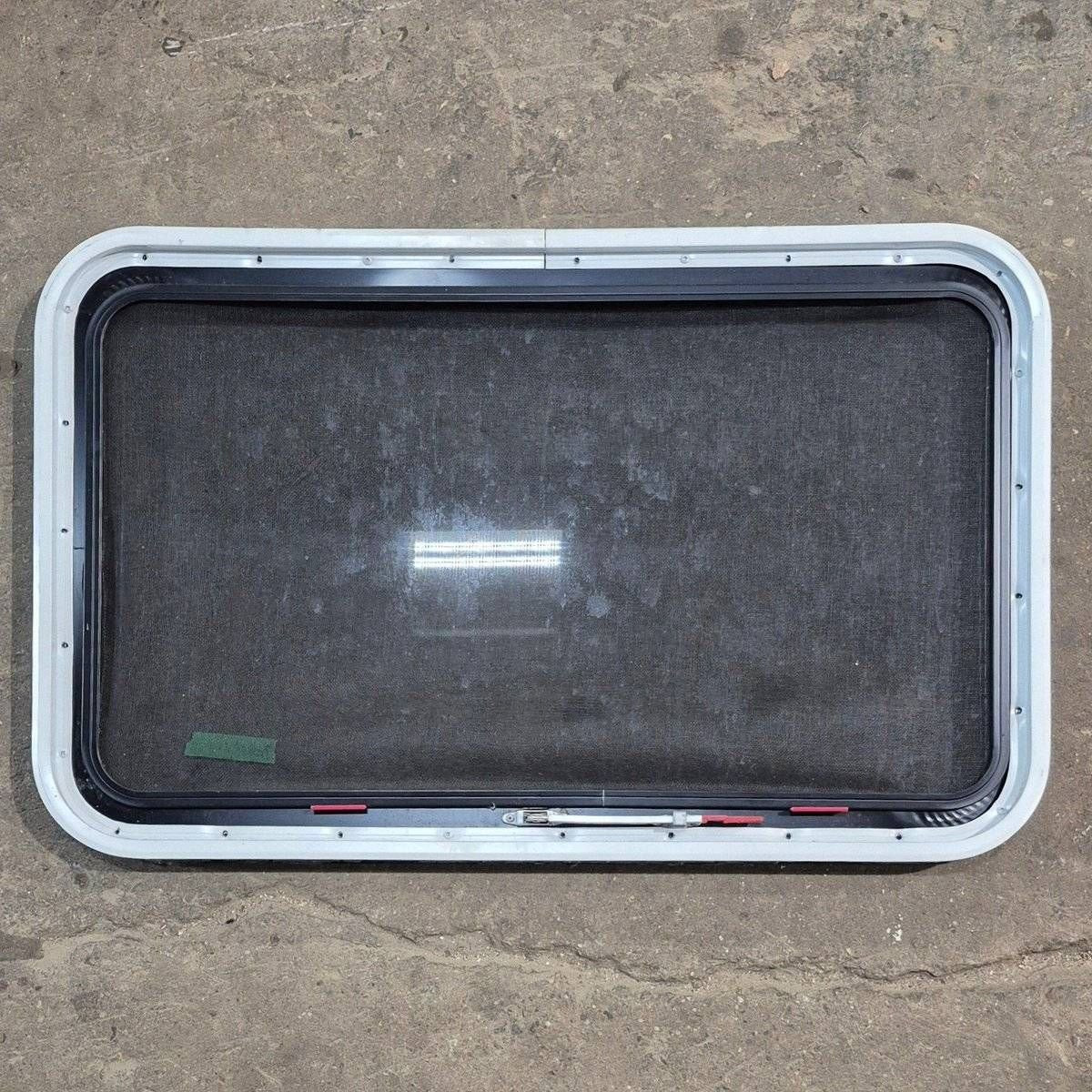 Used Black Radius Emergency Opening Window - 35 1/8" X 21 1/4" X 1 7/8" - Photo 4