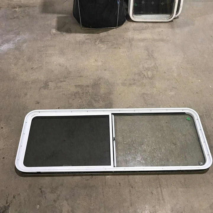 Used White Radius Opening Window - 60.25 X 21.75 X 1.875 - Photo 4