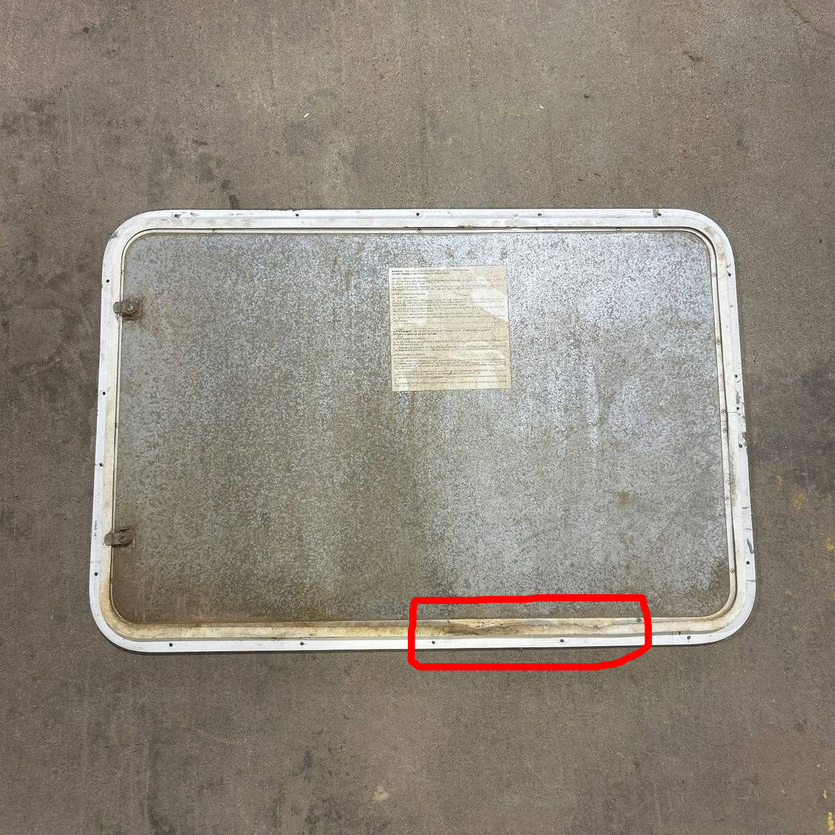 Used Radius Cornered Propane/Cargo Door - 35.75 X 23.75 X 0.75 - Photo 4