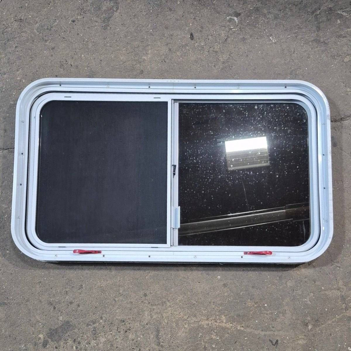 Used White Radius Emergency Opening Window - 42 5/8