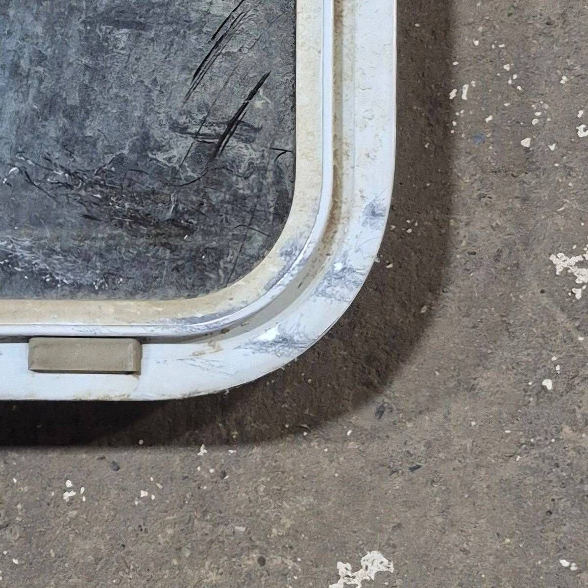 Used White Radius Opening Window - 57 1/4" X 24 1/2" X 2" - Photo 5