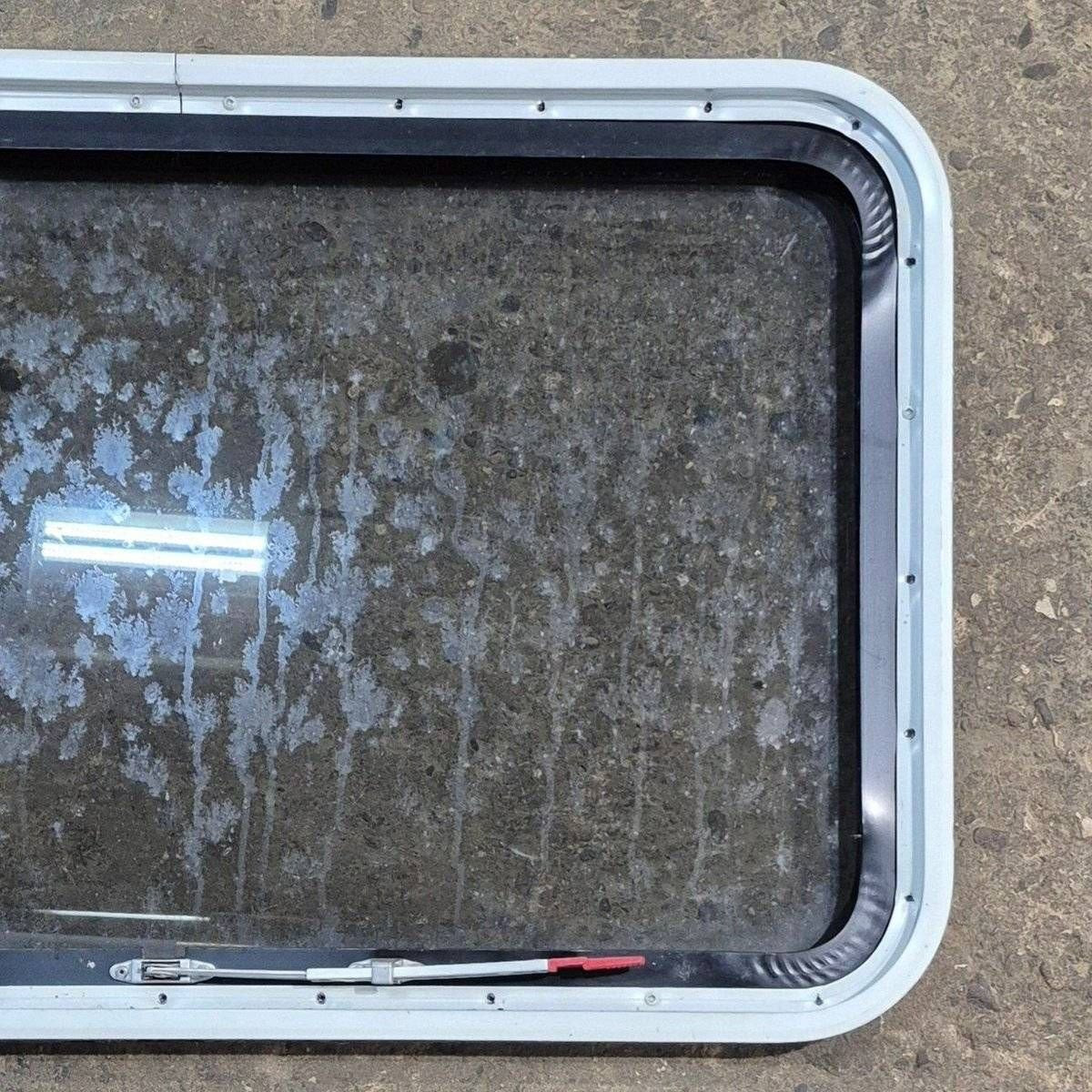 Used Black Radius Emergency Opening Window - 35 1/8" X 21 1/4" X 1 7/8" - Photo 6