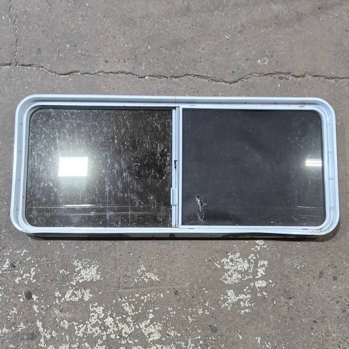 Used White Radius Opening Window - 57 1/4