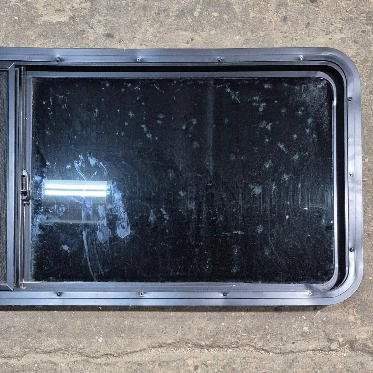 Used Black Radius Opening Window - 60" X 21 1/2" X 1 7/8" - Photo 6