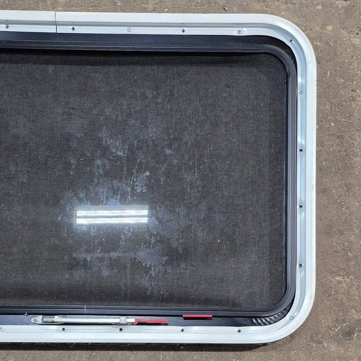 Used Black Radius Emergency Opening Window - 35 1/8" X 21 1/4" X 1 7/8" - Photo 6