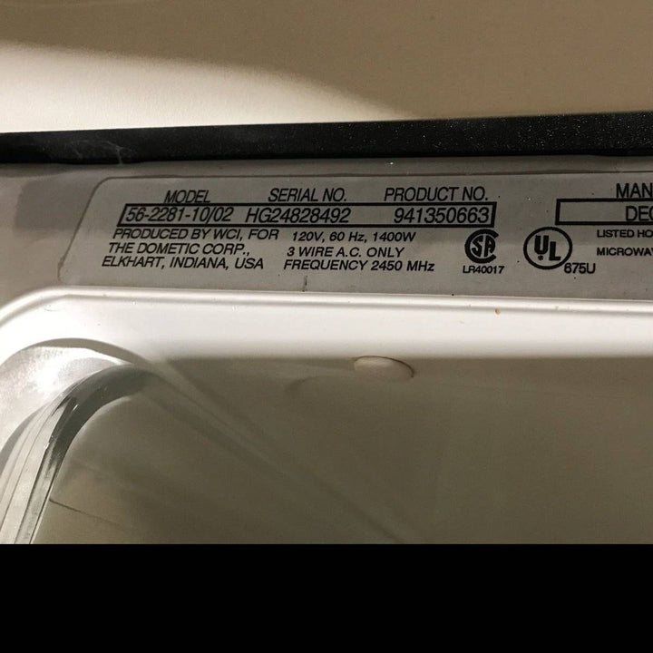 Used Dometic RV Microwave 56-2281-10/02 - 23.0" x 12.0" x 13.5" - Photo 6