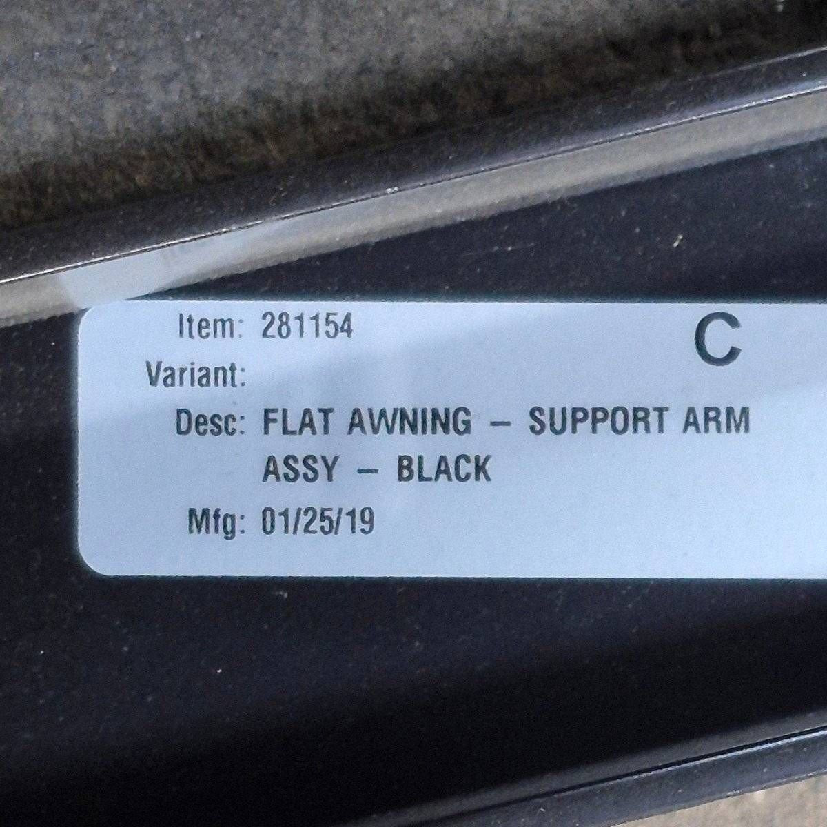 Used Lippert Awning Arm, Idler (Rear), Black, 69" - 281154 - Photo 7