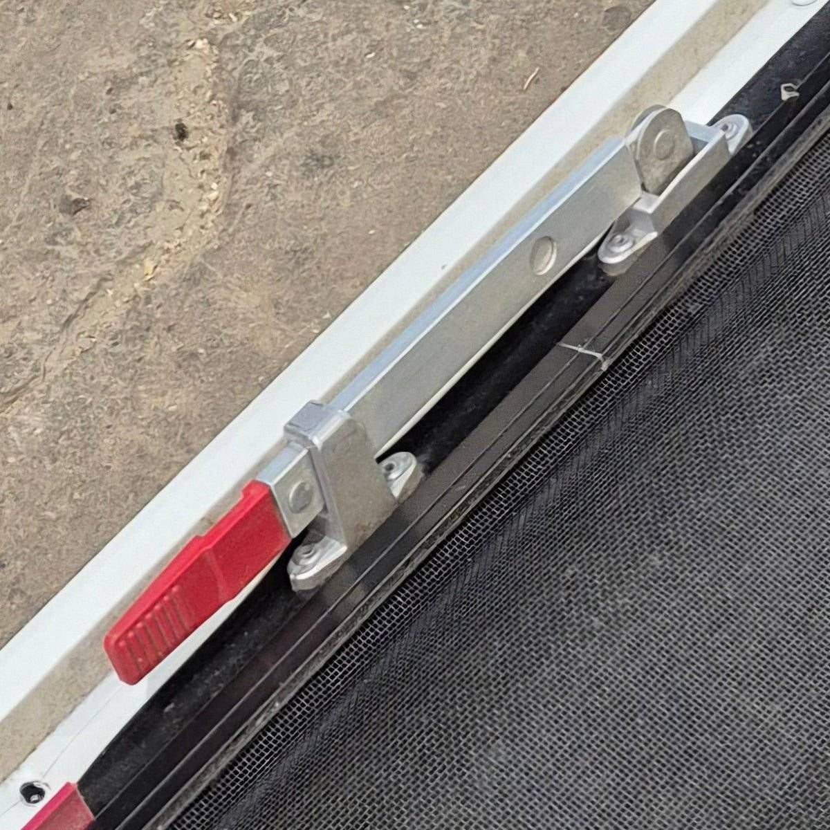 Used Black Radius Emergency Opening Window - 35 1/8
