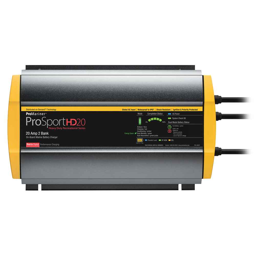 ProSportHD 20 Gen 4 - 20 Amp - 2 Bank Battery Charger - Young Farts RV Parts