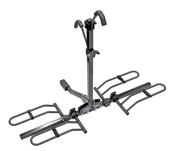 Q - Slot 2 Bike Carrier Rail Rack w/Tilt 1 - 1/4" Mount - Young Farts RV Parts