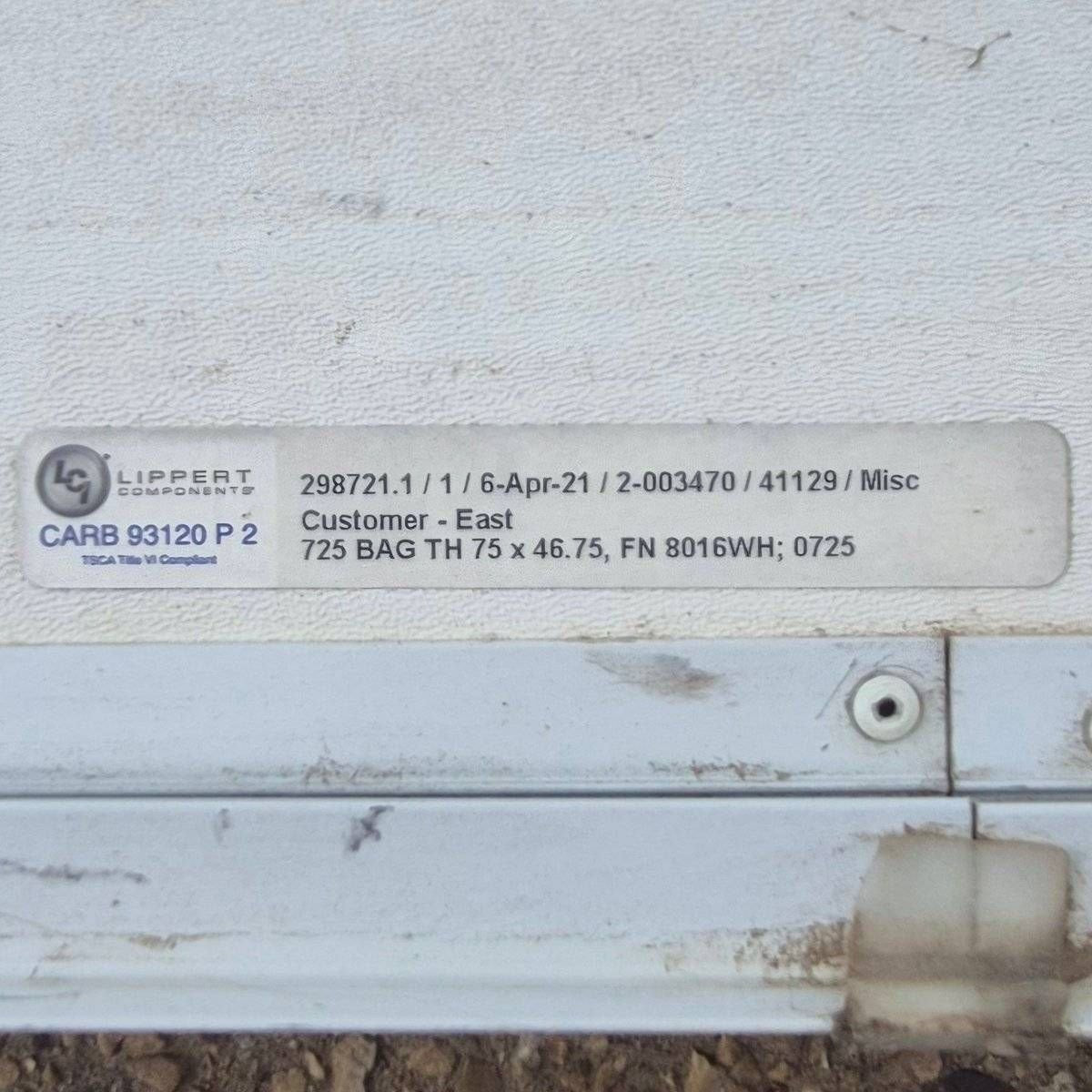 Radius Cornered Cargo Door - 74 3/4