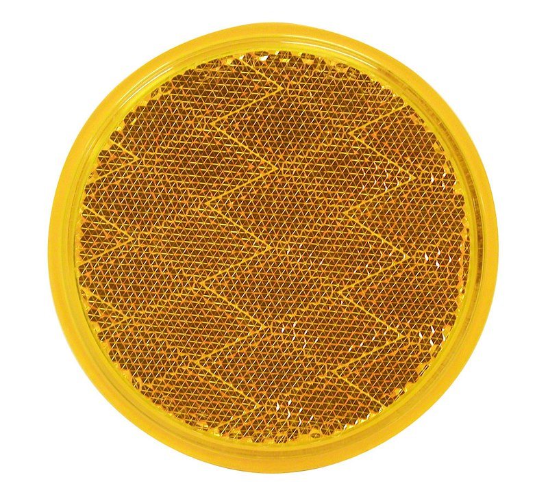 Reflector Peterson Mfg. V475A Quick Mount; Amber Lens; 3 - 3/16" Round; Without Housing - Young Farts RV Parts