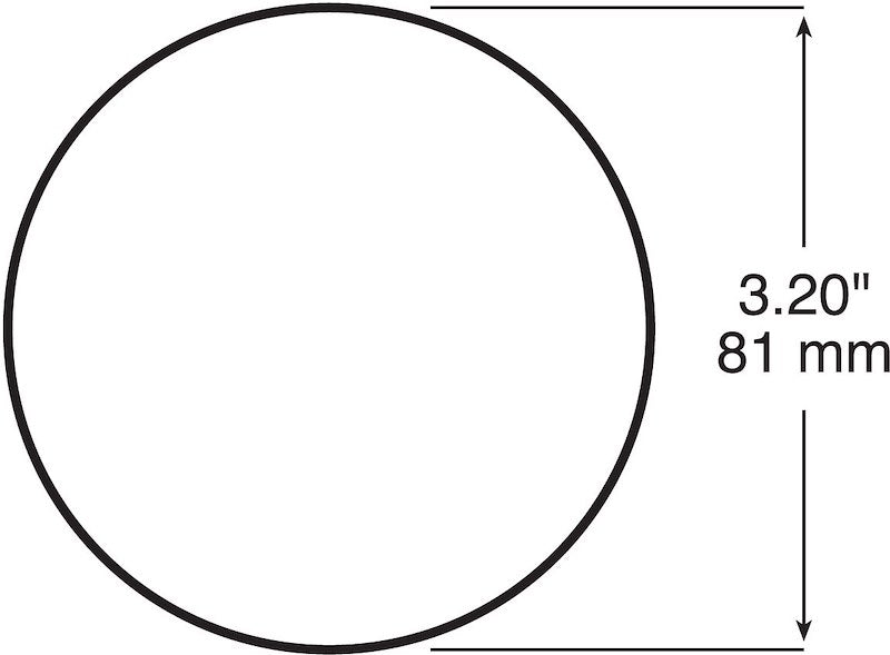 Reflector Peterson Mfg. V475R Quick Mount; Red Lens; 3 - 3/16" Round; Without Housing - Young Farts RV Parts