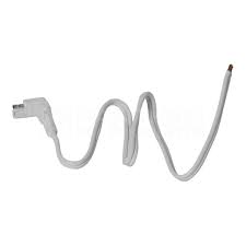 Rieco - Titan 16641 Truck Camper Electric Jack Male Power Plug - White - Young Farts RV Parts