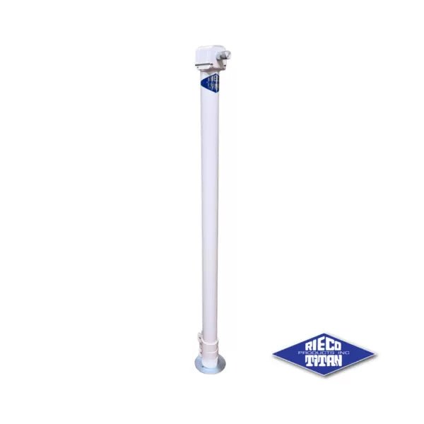 Rieco - Titan 44411 Mechanical Corner Jack, White - Single (No Crank) - Young Farts RV Parts