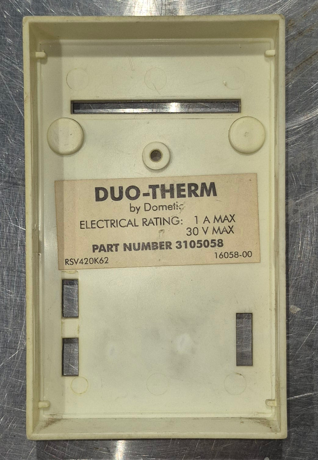 Used Dometic / Duo-therm Analog Thermostat Cool/Furnace Cover (Faceplate)