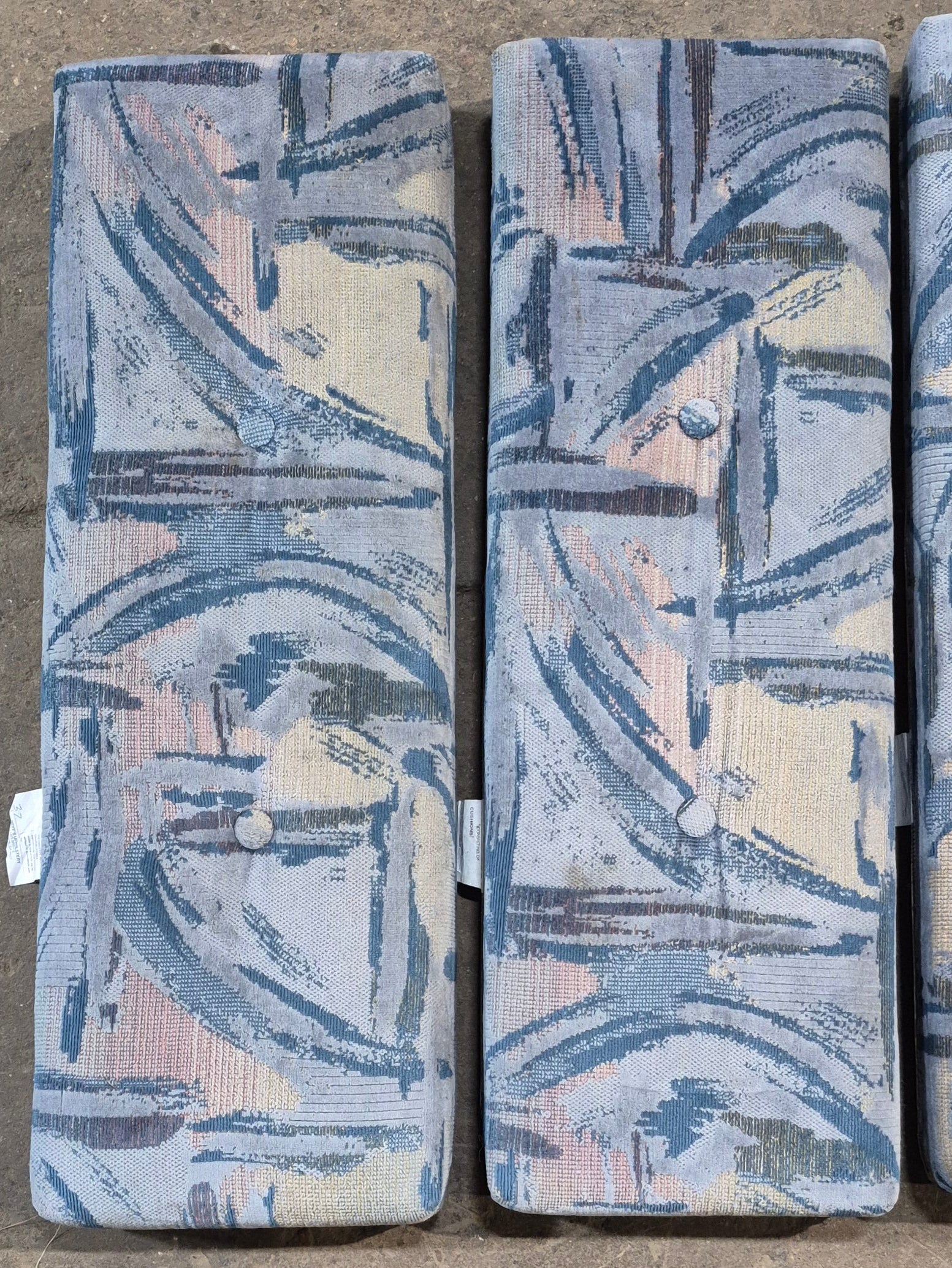 Used Dinette Cushion Set- 4 piece - 2 @ 37" x 21 1/2" x 4" D , 2 @ 37" x 12 1/2" x 4" D