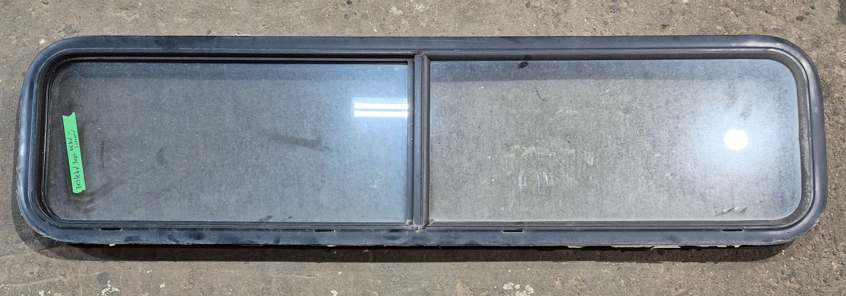 Used Black Radius Opening Window : 59 1/4" W x 14 1/2" H x 1 7/8"