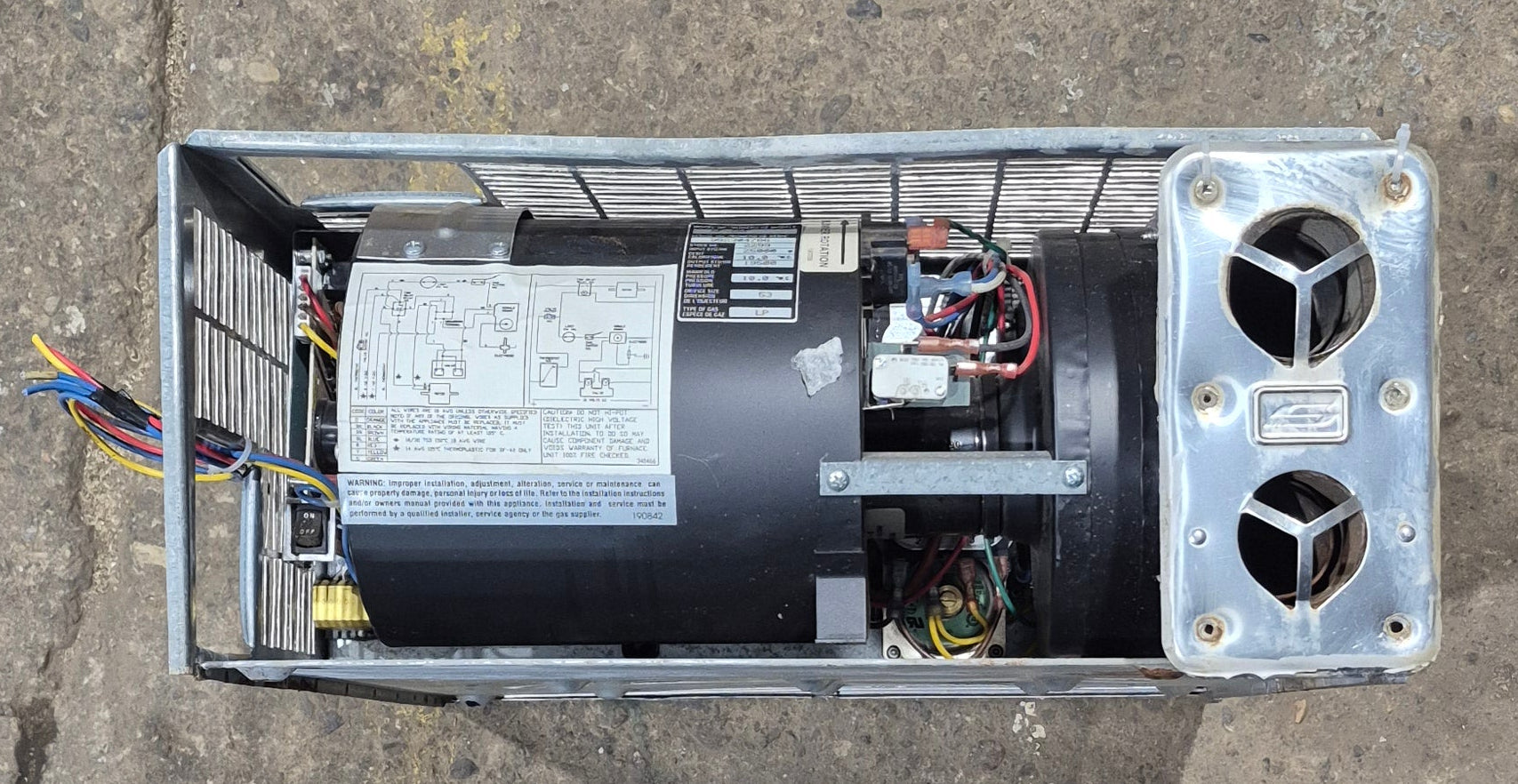 25,000 BTU USED SF-25F Suburban RV Propane Furnace