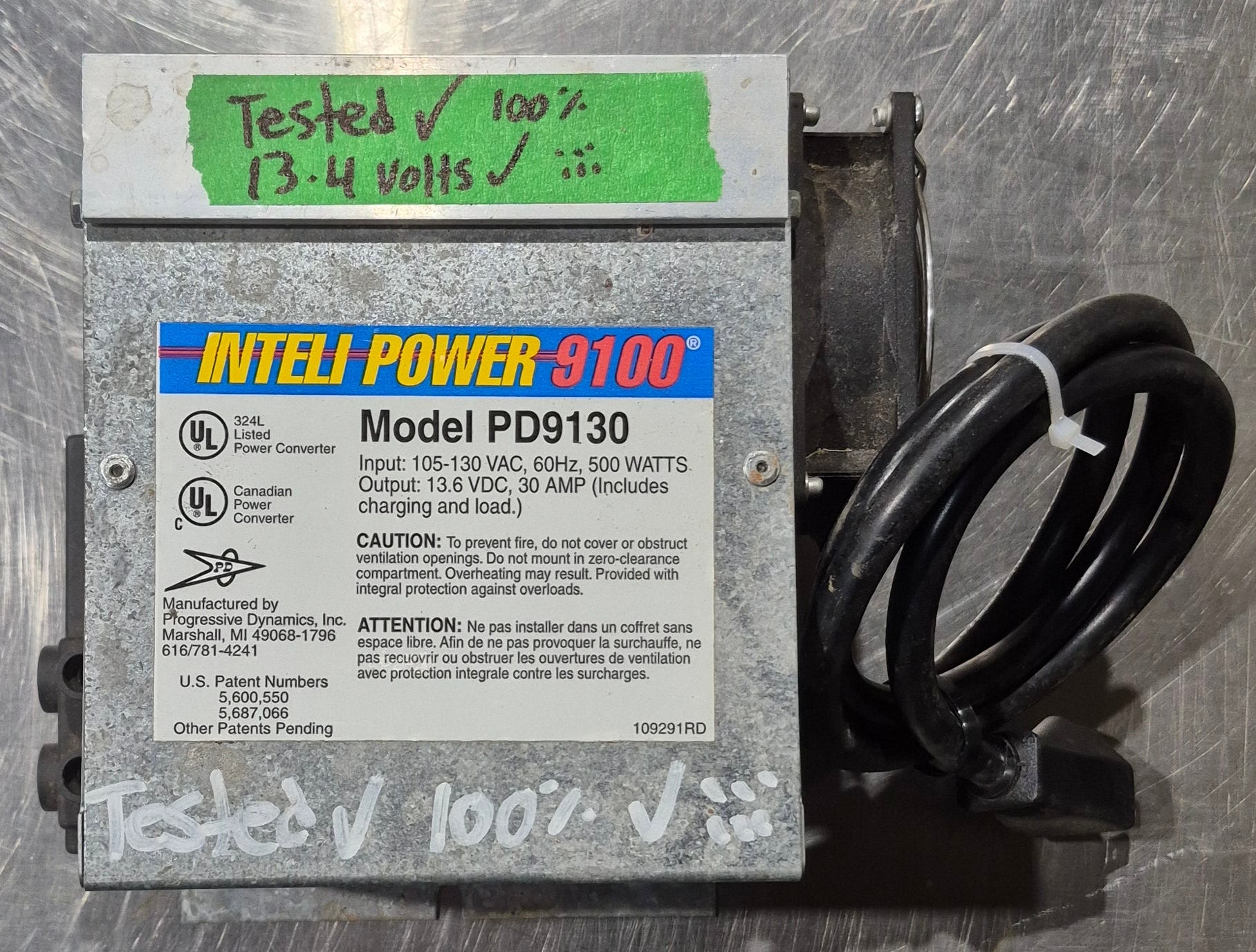 Used Inteli Power Converter Charger, 30 AMP - PD9130