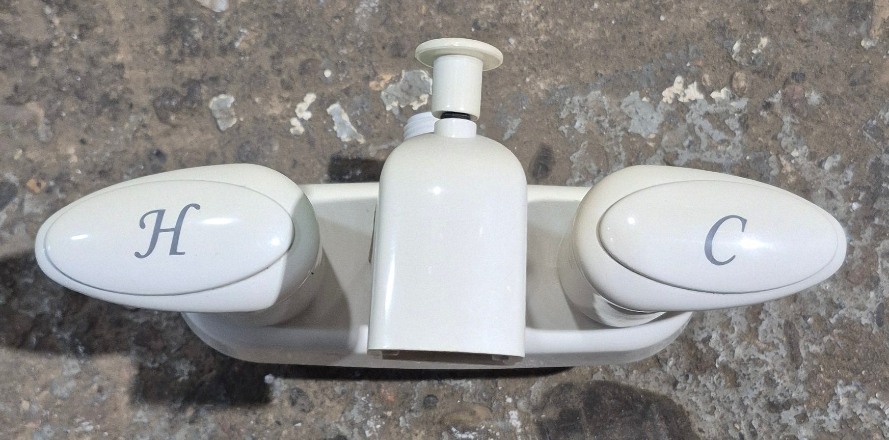 Used 4" Shower Diverter Faucet Bone