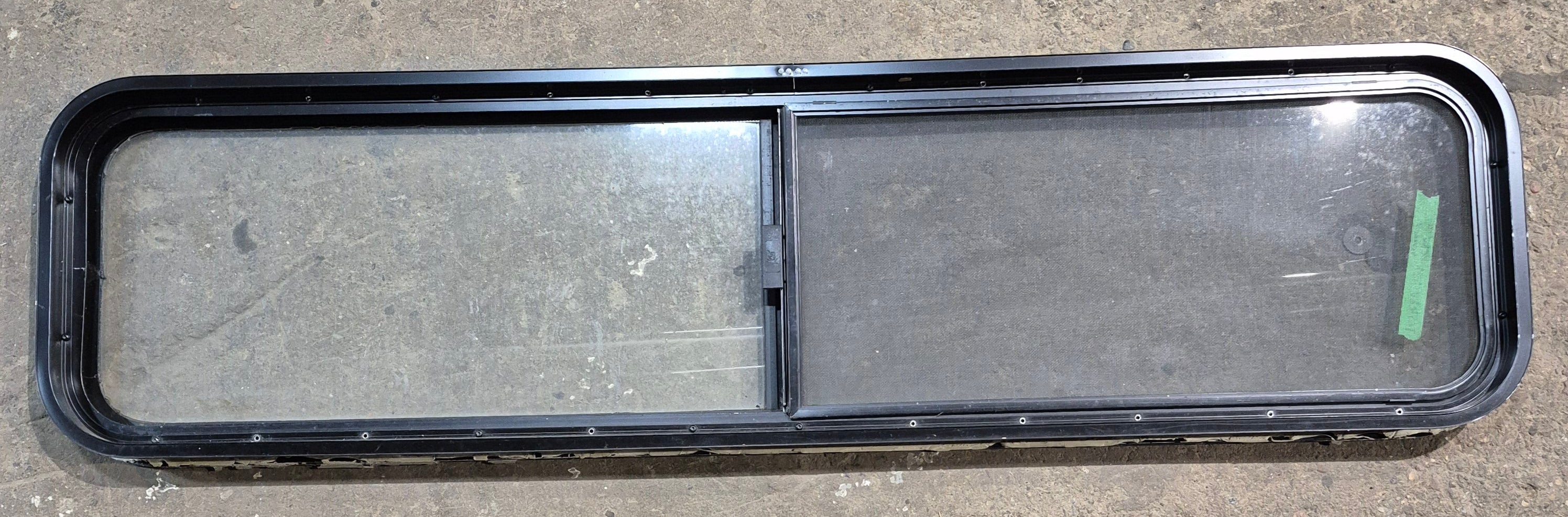 Used Black Radius Opening Window : 59 1/4" W x 14 1/2" H x 1 7/8"