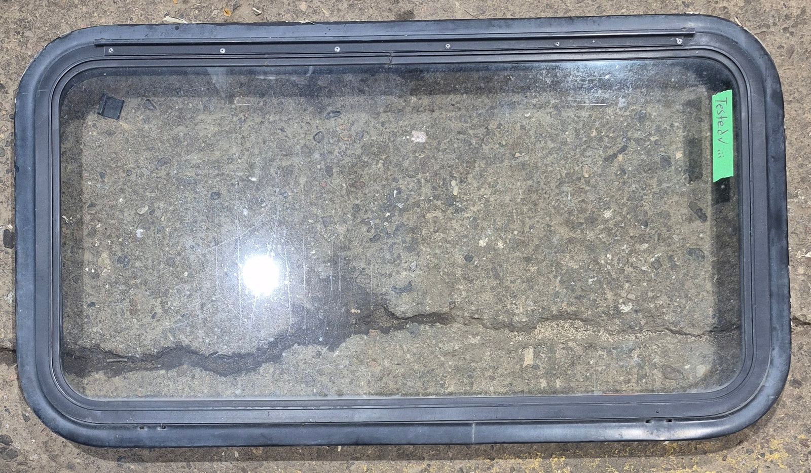 Used Black Radius Emergency Opening Window : 35 1/2