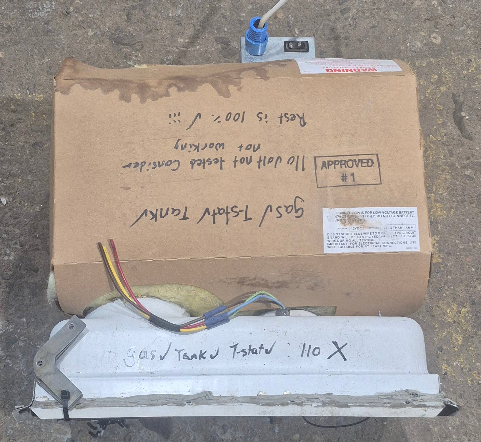 Used Complete Atwood Hot Water Heater, 6 Gal. - GC6AA-9E