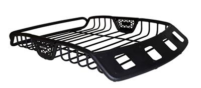 Roof Basket Go Rhino 59047T Safari Rack; 60" x 40" x 6" ; Black Textured Powder Coat Steel With Black Fairings; With 4 Light Mounting Holes For 3" Square Lights - Young Farts RV Parts