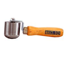 Roof Seam Roller Eternabond EB - R125R Use To Compress Roof Membranes For an Effective Seal; Single Fork Curved End Ball Bearing Roller With Handle; Steel Roller; 2 - 1/2