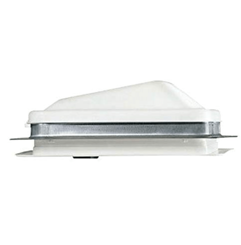 Roof Vent Ventline V2094 - 601 - 00 Manual Opening, 14 - 1/4" x 14 - 1/4", With Screen, With 12 Volt Fan, Polypropylene - Young Farts RV Parts