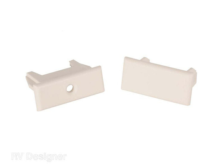 RV Designer A320 Pleated Shade Rail Ends Oyster - Young Farts RV Parts