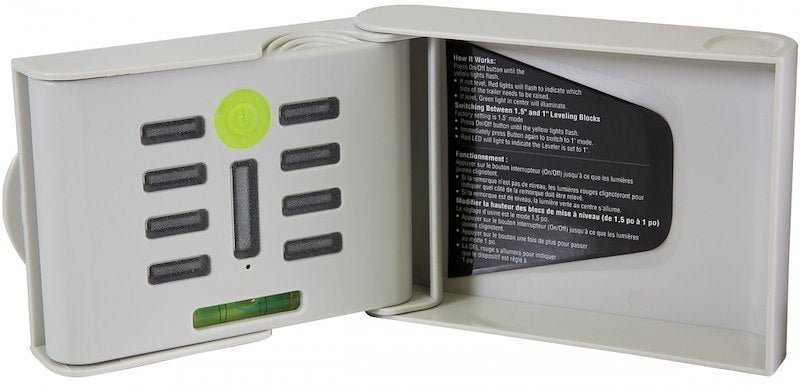 RV Level Hopkins MFG 08201 Smart Level, Bubble and LED Indicators, Side - to - Side or Front - to - Rear, Stick - On, Uses 1 AA Battery/ Not Included - Young Farts RV Parts