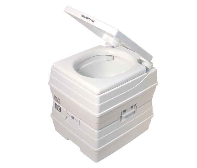 Sanitation Equipment Limited DEF268101 Visa Potty Portable Toilet, 3.7 Gal Fresh Tank, 6.3 Gal Waste Tank - Young Farts RV Parts