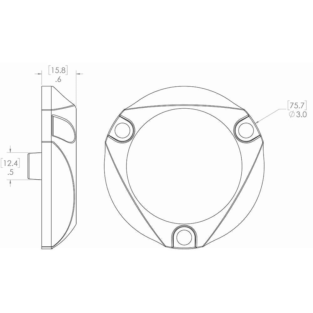 SeaBlaze Mini - Underwater Light - Pair - Brushed Finish - Blue Non - Dimming - Young Farts RV Parts