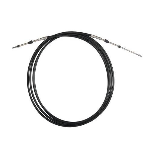 SEASTAR Marine Engine Control Cable; 7' Length; Black; Stainless Steel - CCX63307 - Young Farts RV Parts