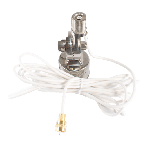 Shakespeare Antenna Mount - Four Way Ratchet Rail Deck/ Side Mount; 1