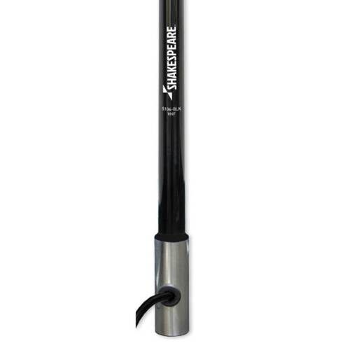 Shakespeare VHF Radio Antenna - Monopole; Ratchet Mount; 4' Height; Black - 5104 - BLK - Young Farts RV Parts
