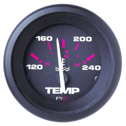 Sierra Marine Gauge Water Temperature - Amega Series; 2"; Short Electrical Sweep - 57904P - Young Farts RV Parts