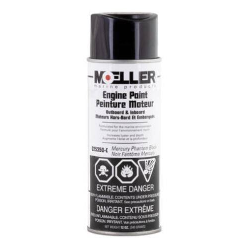 Sierra Marine Marine Engine Paint - Mercury Phantom Black - 12 oz. Can - 025350 - C - Young Farts RV Parts