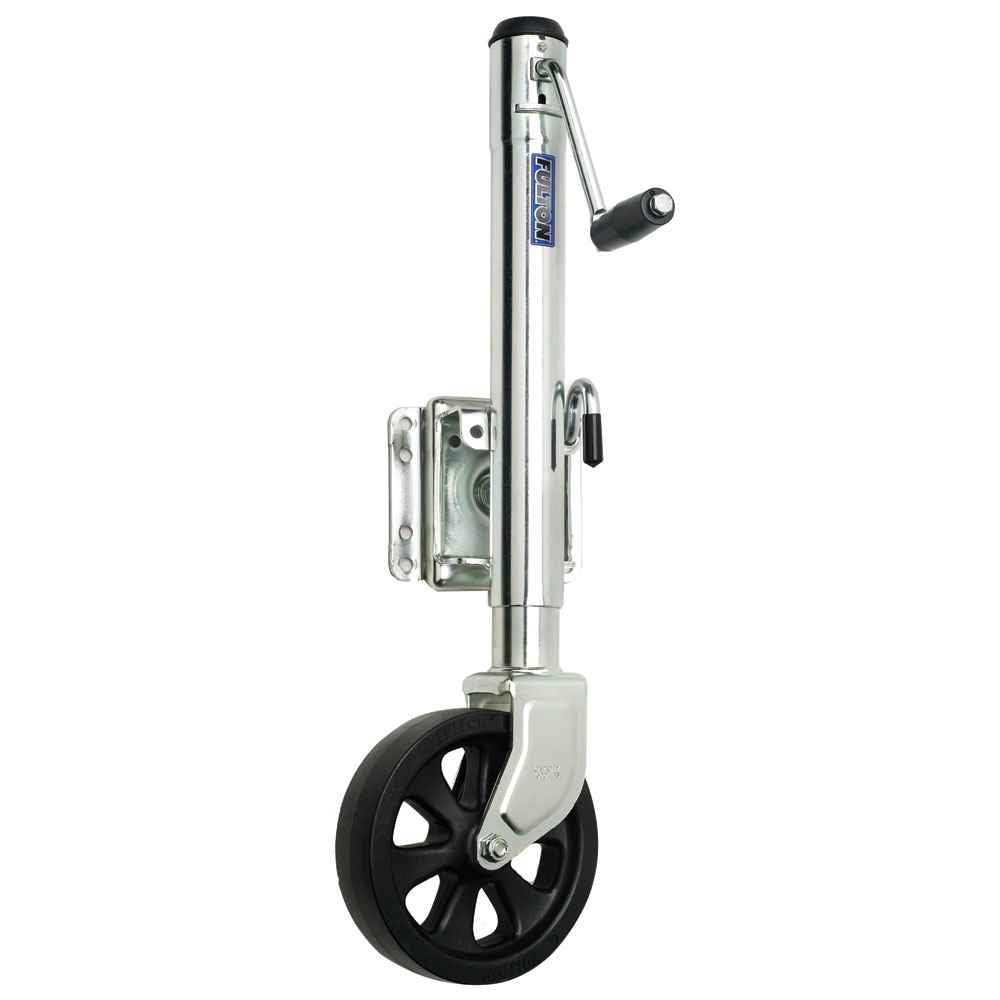 Single Wheel 1,500 lbs. Bolt - Thru Swivel Jack - Young Farts RV Parts