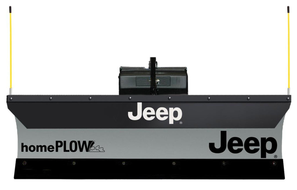 Snow Plow Meyer Products 76000 Home Plow, 80" Length, 22" Height, With Jeep Logo, Hydraulic Lift, Hardwired, Power Angle, With Snow Plow and Mounting Hardware - Young Farts RV Parts