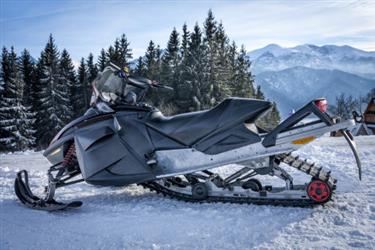 Snowmobile Cover Carver 1001S - 02 For Traveling And Storage, Does Not Cover Skis, Small, Fits 129 To 141