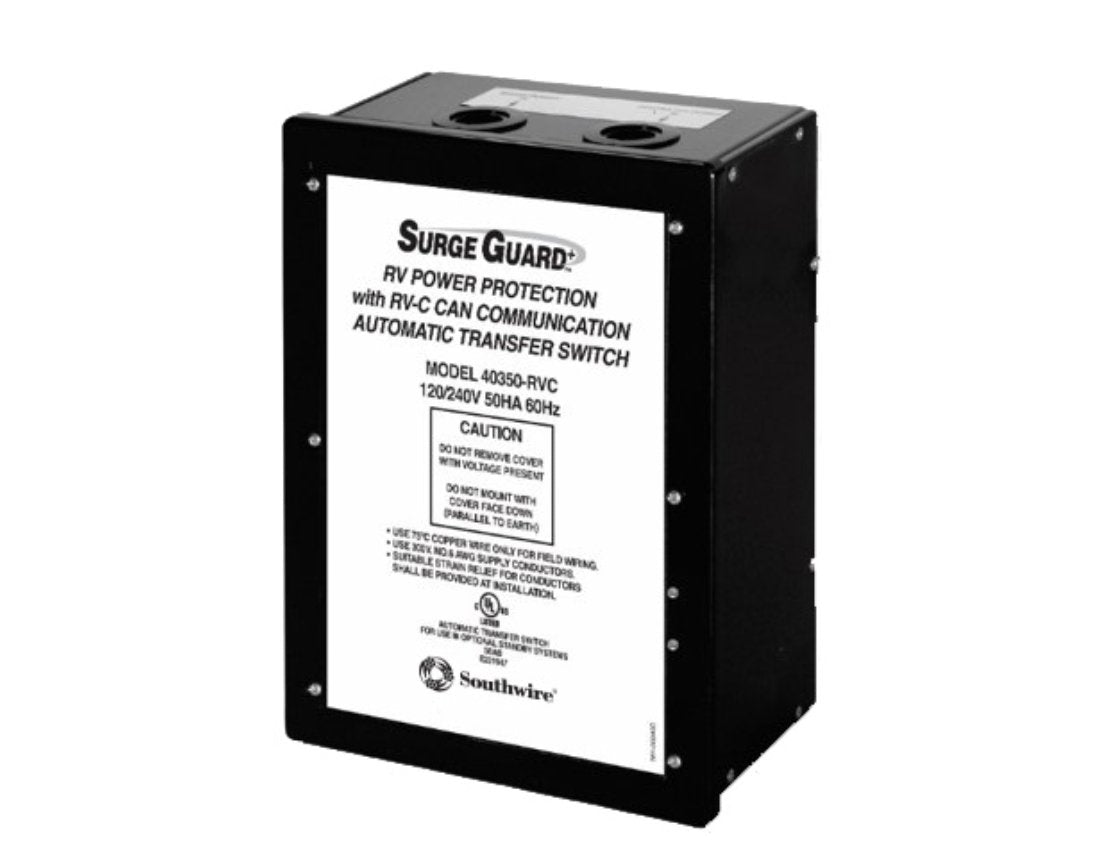 SouthWire Corp. 40350RVC3 Surge Guard Power Transfer Switch; 120/ 240 Volts; 50 Amp - Young Farts RV Parts