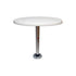 SPRINGFIELD Boat Table - 30" L x 18" W Table Top; 27" Fixed Height; Oval; White - 1690106 - Young Farts RV Parts