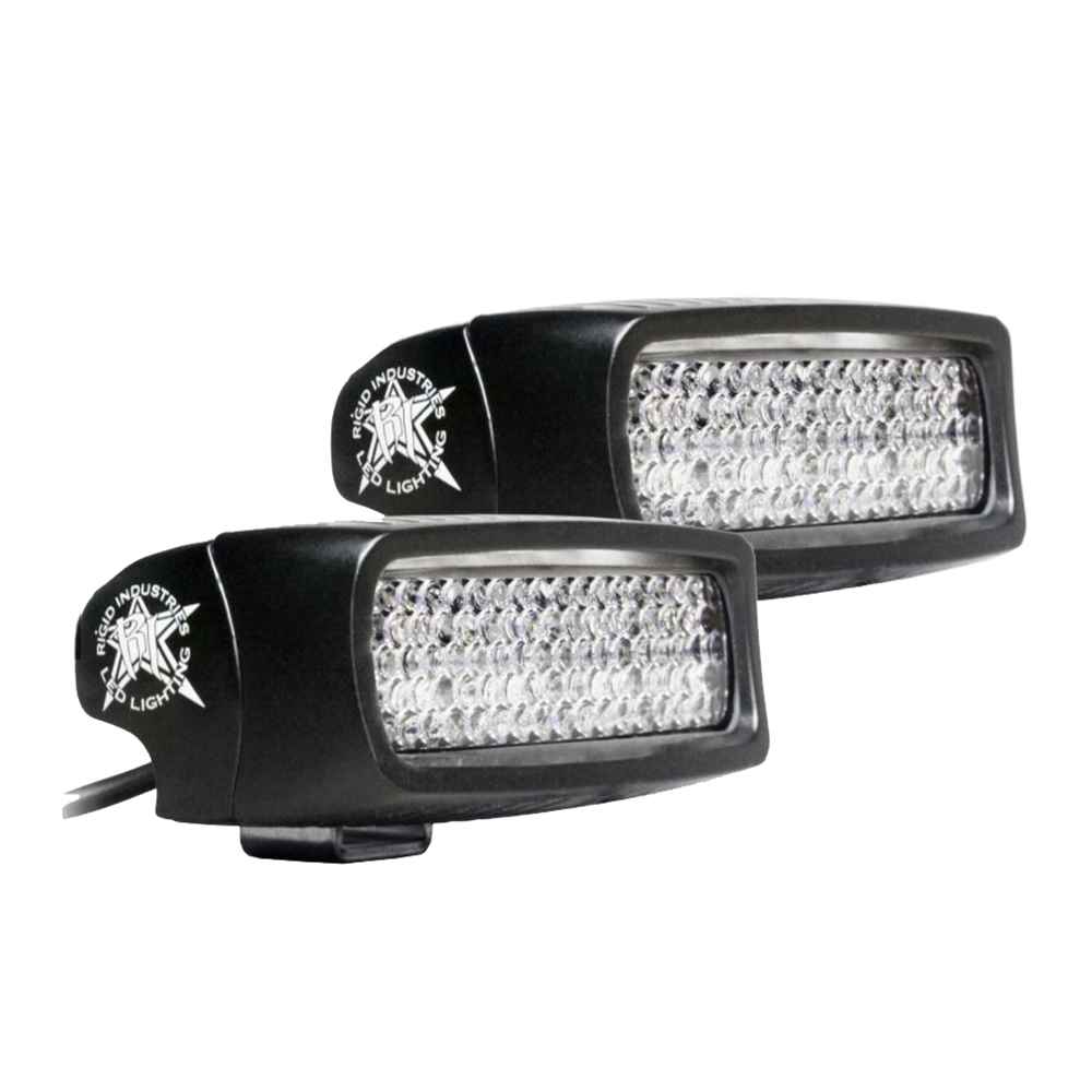 SR - Q PRO Back Up Light Kit - Surface Mount Diffused - Pair - Black - Young Farts RV Parts