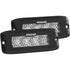 SR - Q Series PRO Spot Diffused LED - Flush Mount - Pair - Black - Young Farts RV Parts