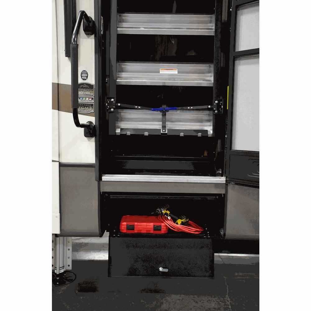 Step Above Entry Step Storage Box - Young Farts RV Parts